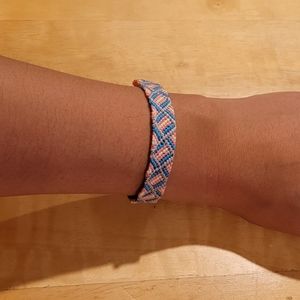 Transgender flag bracelet